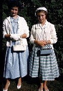 S0535 Ann & Ruth in church clothes